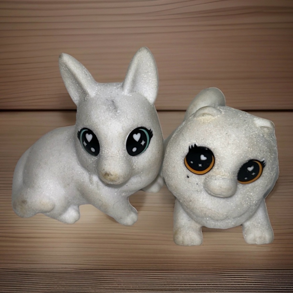 Crayola Scribble Scrubbie Pets Drawing Animal Figures Washable FLOCKED Lot Of 2